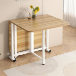 Hltdzer Lihtne kokkupandav laud restoranile ja k&ouml;&ouml;gile 6 rattaga, mitmeotstarbeline mobiilne laiendatav kokkupandav laud, kaasaskantav s&ouml;&ouml;gim&ouml;&ouml;bel t&ouml;&ouml;ks, &otilde;ppimiseks ja s&ouml;&ouml;giks (D, 140 x 80 x 75 cm/55.1 x