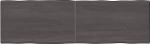 Massiivpuidust Live-Edge t&ouml;&ouml;deldud lauaplaat, tumepruun, 200 x 60 x (2-4) cm, asendusplaat k&ouml;&ouml;gi, kohvilauda, s&ouml;&ouml;gilaua, laualaua, t&ouml;&ouml;laua jaoks.