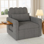 Magamistool voodifunktsiooniga, diivanvoodi voodikastiga, reguleeritavad toolid koos padjadega ja kotiga, kokkupandav kandik, &uuml;hekohaline diivanitool, kaasaegne elutuppa, lame (Hall, 108 x 85 x 86 cm)