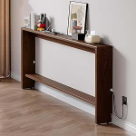 GAOCUNBING Konsolentisch f&uuml;r Flur, schmal, Massivholz, Konsolentisch, schmaler Sofatisch, massives Regal f&uuml;r Schlafzimmer, Heimb&uuml;ro und Wohnzimmer, 120 x 10 x 69,5 cm.