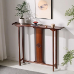 MTSYXYM Konsolentisch Aus Holz mit Schublade,Schmaler Console Table Holz,Robust und tragf&auml;hig, mit Abgerundeter Oberfl&auml;che, verbreiterter Tischplatte,f&uuml;r Eingang, Flur, Vorzimmer.(100 * 20 * 100cm)