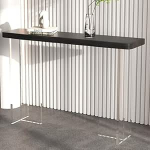 Moodne konsoollaud ristk&uuml;likukujulise alusega, seinapinnad, k&uuml;lgmine esikus, esikusse, konsoollaud esikusse, kitsas kohvilaud, kitsas akr&uuml;&uuml;l konsoollaud esikusse