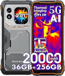Blackview Xplore 1 Pro 5G V&auml;litingimustes kasutatav mobiiltelefon ilma lepinguta Android 15, 36GB + 256GB/2TB 20000mAh soojuskaamera nutitelefon, 6,78-tolline FHD+, 64MP + 50MP, v&auml;litingimustes kasutatav nutitelefon veekindel IP68