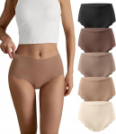 SHARICCA &otilde;mblusteta alusp&uuml;ksid naiste k&otilde;rge talje mugav &otilde;mblusteta hipster p&uuml;ksikud No Show alusp&uuml;ksid naiste alusp&uuml;ksid Multipack