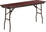 Flash Furniture Folding Training Table Mahogany Melamine 1.52m 18" x 60"