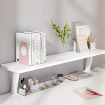 EZAYMSNY Clampable Desk Organiser Shelf 60 x 20 cm, Table Extension Adjustable Desk Shelf Clamp No Drilling Storage Shelf for Office, Home Office and School