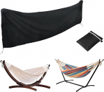 Camping Hammock Cover UCARE veekindel kaitsev kate Vihmakaitsekate P&auml;ikesekaitse vastupidav 420D Oxford kangast tolm reguleeritava n&ouml;&ouml;riga Outdoor Hammocks koos Stand 340 x 46 cm