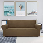 JIVINER High Stretchy Diivan Covers for 3 Pillows Couch Extra Large koos elastse alumise mitte-libiseva elastse diivaniga Slipcover m&ouml;&ouml;bli kaitsja lemmikloomadele (XL diivan, pruun)