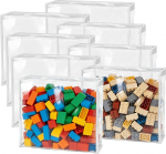 8 suure l&auml;bipaistva PVC m&auml;nguasjade hoiukoti pakend, 33 x 31 x 8 cm, veekindel, m&auml;nguasjade organiseerija m&otilde;istatuste, ehitusklotside, raamatute jaoks.