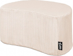 DreamRoots Cord Stool 54 x 36 x 35 cm - Mugav jalatugi ja istmekuubik, mitmek&uuml;lgselt kasutatav istumisaluseks, k&uuml;ljelauaks ja p&otilde;randapehmenduseks, poolkuu, kreemjas v&auml;rvus