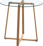 S&ouml;&ouml;gilaud Klaasist &uuml;mmargune k&ouml;&ouml;gilaud Skandinaavia kohvilaud V&auml;ike laud Metalljalad Tamme viimistlus Kummist alusplaadid K x S 75 x 80 cm