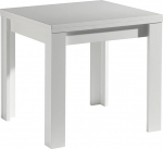 Monzi 0560_80x80 valge matt s&ouml;&ouml;gilaud pikendatav k&ouml;&ouml;gilaud funktsionaalne laud 80 x 80 cm