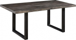 MASSIVMOEBEL24.DE Raudtee #207 Mango s&ouml;&ouml;gilaud 180 x 90 x 76 cm Hall lakitud