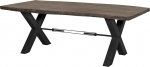 Massivmoebel24.de S&ouml;&ouml;gilaud Akaatsia 220 x 110 x 76 cm Hall lakitud raud Label #177