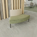Kombi-Sofa ja Couchtisch Set mit unregelm&auml;&szlig;igem rundem Hocker f&uuml;r B&uuml;ro, Ausbildungseinrichtungen, Leser&auml;ume, Bibliotheks-Loungebereich
