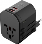 Mobility Lab ML314044 - reisiadapter 2 USB-C pordiga - kiirlaadimine 20W - &uuml;hildub rohkem kui 200 riigiga - 4 seadet samaaegselt