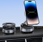 T&auml;iendatud mobiiltelefoni hoidja auto magnet koos iminapaga, vaakum magnetiline mobiiltelefoni hoidja metallr&otilde;ngaga, 360 kraadi p&ouml;&ouml;ratav mobiiltelefoni hoidja auto armatuurlauale ja plaadile, mobiiltelefonide jaoks