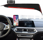 TTCR-II &uuml;hildub BMW X5 mobiiltelefoni hoidjaga, kohandatud sobiv baas BMW X5 X6 X7 G05 G06 G07 2019-2023, nutitelefoni hoidja 31,24 cm armatuurlaual 360&deg; p&ouml;&ouml;ratav reguleeritav BMW X5 G05 mobiiltelefoni