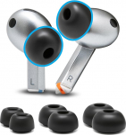 WC TipZ Galaxy - Wicked Cushions'i t&auml;iustatud m&auml;luvahust k&otilde;rvaklapid Samsung Galaxy Buds 3 Pro jaoks | Parem mugavus, parem tihendus ja parem vahu tagasil&ouml;&ouml;giaeg | must