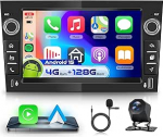 4G 128G VECHTEL 7-tolline Bluetooth autoraadio Opel Corsa d/Astra h/Zafira b/Meriva/Vivaro Carplay Android Car, EQ, 1280 x 720, WiFi GPS, RDS/FM raadio 2 DIN koos AHD tagurduskaameraga, USB/Type-C