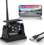 Rimoody WiFi Solar juhtmevaba tagurduskaamera, magnetiline juhtmevaba tagurduskaamera 10000 mAh laetava akuga, &ouml;ine n&auml;gemine, IP68 veekindel, tagurdusabi, magnetiline alus, veoautole/autole/maasturile