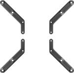 Part King 300x300 v&otilde;i 400x400 VESA adapteri k&auml;ed 200x100 v&otilde;i 200x200 teleri seinakinnituse &uuml;mberehitamiseks