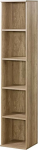 MINIO go for it - Romeo Bookcase, 35 cm Wide, Standing Shelf with 4 Shelves, Books, Living Room Multi-Purpose Cabinet, Modern Living Room Cabinet, Furniture Set, Arusha/Canyon Oak