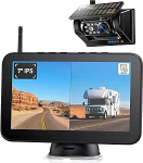 7-tolline traadita p&auml;ikesemagnetiline tagurduskaamera: 9600 mAh aku, 7-tolline 1080P HD monitor, 1 minutiline paigaldus, IP69K veekindlad tagurduskaamerad, haagistele, haagissuvilatele ja veoautodele.