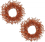 Komplekt 2 punast kunstlik marjap&auml;rg Dekoratsioon Talvine marjap&auml;rg J&otilde;ulup&auml;rg Advent p&auml;rg J&otilde;ulukujundused j&otilde;ulukaunistuseks Seinale Talvine siseruumide p&uuml;had v&auml;ljas kodu kaunistamiseks