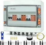 &Uuml;lelaine kaitse PV, 3 stringid Solar Connection Box 40A / 1000V DC Isolator l&uuml;liti, piksekaitsel&uuml;liti, Solar PV Connection Box IP65 veekindel