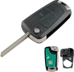 Heart Horse 2 nupuga kokkupandav auto puldi v&otilde;ti Opel/Vauxhall Astra H Zafira B Corsa Vectra Meriva auto v&otilde;tmekoorik 433MHz ID46 kiibiga, aku, tera (PCF7941, Valeo s&uuml;steem)