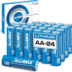 Allmax AA Mignon (FR6) maksimaalse v&otilde;imsusega liitiumpatareid (24 tk) - pikima elueaga, lekkekindlad, 20-aastane s&auml;ilivusaeg, &uuml;limuslik j&otilde;udlus, ideaalne Blink turvakaameratele (1,5 V)