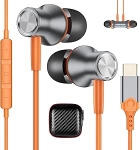 USB C k&otilde;rvaklapid iPhone 17 Pro 16 Samsung A36 A56 A17 A16 A26 5G A55, magnetilised C-t&uuml;&uuml;pi k&otilde;rvaklapid koos kaabliga mikrofoniga K&otilde;rvaklapid USB C &uuml;hendus Galaxy S25 S24 Ultra Pixel 9 8a Xiaomi POCO