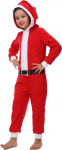 Sincere Party Santa Onesie lastele, poistele ja t&uuml;drukutele, j&otilde;uluvana kost&uuml;&uuml;m, kapuutsiga, j&otilde;uluvana m&uuml;tsiga, suur (8-10)