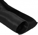 hankekaart 29,7 cm ID-Split-Loom-Schlauch, 3 m, Polyester-Kabelschutz, Kabelh&uuml;lse f&uuml;r USB-Kabel, Netzkabel, Schwarz