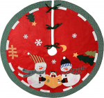 WeRChristmas Lumemees perekonna j&otilde;ulupuu seelikukaunistus, 120 cm - suur, mitmev&auml;rviline