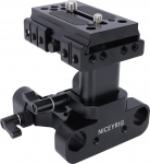 NICEYRIG Manfrotto standardne t&otilde;steplaat 29mm reguleeritava k&otilde;rgusega kaamera statiivi paigaldusplaat koos 15mm r&ouml;&ouml;pmelklambriga universaalsele SLR, kaamera-546 jaoks
