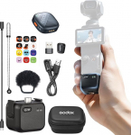 GODOX Cube-OP3 juhtmeta Lavalier mikrofon DJI Osmo Pocket 3 jaoks, m&uuml;rasummutus, 10h aku kestvus, mini juhtmeta mikrofon kaamera/iPhone/Android, Vlog, Live Streaming (Godox Cube-OP3)