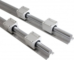 WQGQPXOB Professionelle lineare F&uuml;hrungsschiene, 16 mm, SBR16, 200&ndash;1500 mm, vollst&auml;ndig unterst&uuml;tzte lineare Schiene mit SBR16UU-Linearlagerblock, CNC-Teil(2p Rails 4p Block,1100mm)