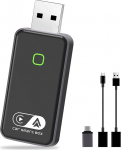2026 Traadita Android auto ja Carplay traadita adapter, 2 in 1 muundab traadiga Android auto / Carplay traadita toetuseks OTA, Type-C/USB Plug & Play, Mini ja stabiilne