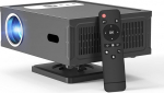 Nutikas projektor Full HD 1080P toetab 4K, projektor 4K koos WiFi 6 BT 5.0 ja 360&deg; eemaldatava statiiviga, mini projektor 4K, mis toetab automaatset horisontaalset trapetsikorrektsiooni ja kaugfookust.