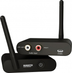 Traadita subwooferi raadiosaatja-vastuv&otilde;tja Marmitek WS400 - Bassivaba paigutus - digitaalne 2,4 GHz LFE/RCA komplekt - madal latentsus - traadita subwooferi komplekt - kodukino
