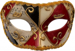K&auml;sitsi valmistatud Veneetsia mask silmamask Colombina pallimask meestele ja naistele (C1)