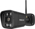 Foscam IP Camera V5P 5MP with Two Way Audio, Night Light and Siren Included, Black