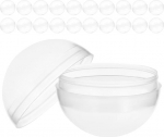 ERINGOGO 50 St&uuml;ck Leere Runde Kunststoffkapseln Transparent 45mm f&uuml;r Verkaufsautomaten Bef&uuml;llbare Spielzeugkugeln Vielseitige Party Gastgeschenke