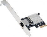 IO CREST 2.5 Gigabit Ethernet PCI Express PCI-E v&otilde;rgukaart 10/100/1000/25000 Mbps RJ45 LAN Intel I225 kiibistikuga must (SY-PEX24076)