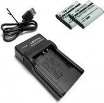 DB-110 Premium 1270 mAh aku (2 tk) ja USB-laadija Ricoh GR III, WG-6, G900, G900SE jaoks.