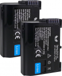 2 x SK aku Nikon EN-EL15c / - 2400mAh -/ EN-EL15b EN-EL15a EN-EL15 NTC anduriga ja V1 korpusega /- Z8 Z7 II Z6 II -/ Z5 D850 D7500 aku asendaja