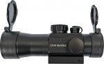 X-Bow FMA Multi Dot 2x40 Red Dot Visor - vastupidav alumiiniumist visiir 4 sihtm&auml;rgi kujutisega, 5-tasemeline valgustus (punane/roheline) - 2x suurendusega, Picatinny kinnitus, tolmukorkidega.