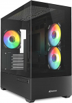Sharkoon MK6 RGB arvutikarbi Micro ATX must